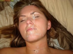 amateur milf gets a facial